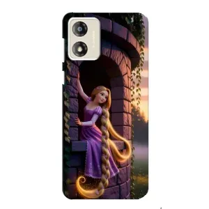Чехол Рапунцель для Motorola MOTO G13 (Рапунцель на башне)