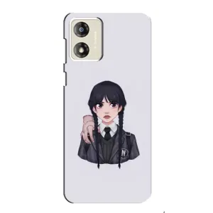 Чехлы Венсдей на Motorola MOTO G13 Уэнсдей (AlphaPrint) (Уэнздей и Вещь)