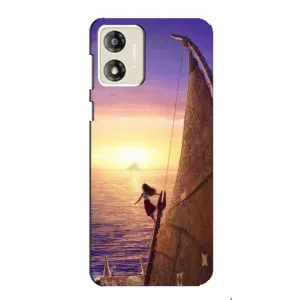 Чехол с мультфильмом Моана Motorola MOTO G13 (Закат Ваяна)