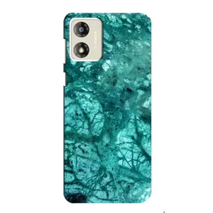 Мраморный чехол на Motorola MOTO G13 (VPrint) (Зеленый мрамор)