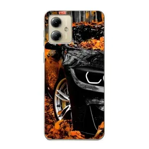 Чохли з Машинами на Моторола MOTO G14 (VPrint) (Чорна Машина)