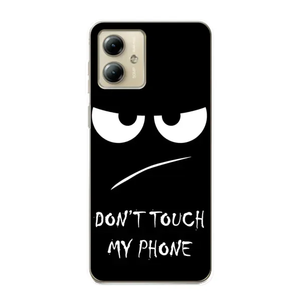 Чехол с принтом «Dont Touch» для Motorola MOTO G14 Чехол с принтом «Dont Touch» для Motorola MOTO G14