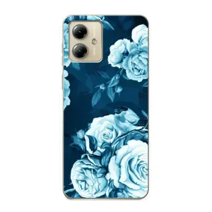 Чехлы (ART) Цветы на Motorola MOTO G14 (VPrint) (Блактині бутони)