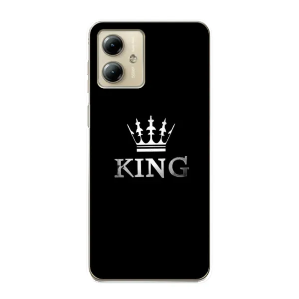 Чохол з принтом «KING» для Motorola MOTO G14