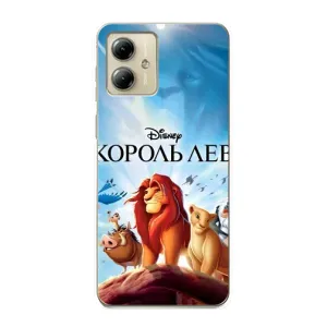 Чехол Король лев на Мото джи 14 (Постер Король Лев)