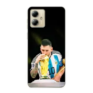 Чохли для Motorola MOTO G14 (Leo чемпіон) (AlphaPrint) (Кубок Мессі)