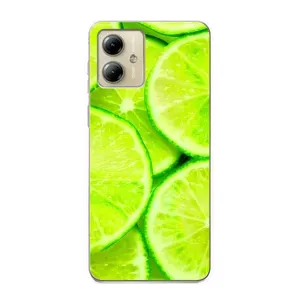 Чохли з фруктами для Motorola MOTO G14 (VPrint) (Лайм)