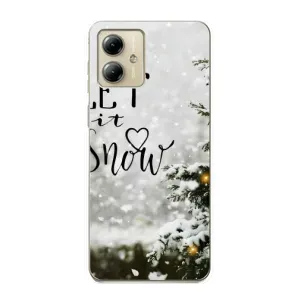 Чохол з принтом «Let it snow» для Motorola MOTO G14