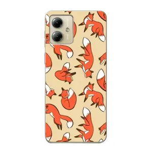 Чохли з картинкою Лисичка для Motorola MOTO G14 (VPrint) (Лисички)