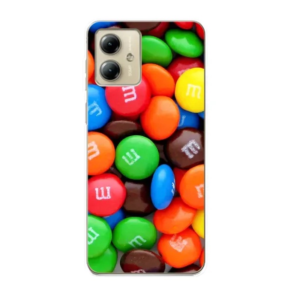 Чехол с принтом «MM's» для Motorola MOTO G14 Чехол с принтом «MM's» для Motorola MOTO G14