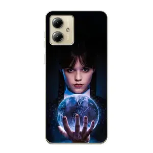 Чехол с дизайном Венздей 2 на Motorola MOTO G14 (Магическая сфера Уэнздей)