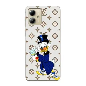 Чехлы для Motorola MOTO G14 - Скрудж МакДак Louis Vuitton (PREMIUMPrint) (Макдак на стиле)