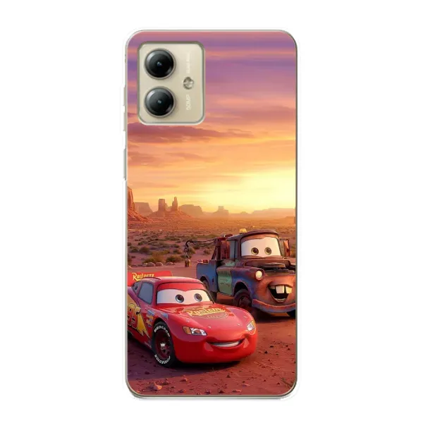 Чехол с принтом «Маквин и Метр» для Motorola MOTO G14 Чехол с принтом «Маквин и Метр» для Motorola MOTO G14