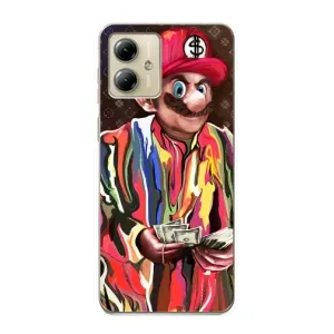 Чохол з принтом «Mario LV» для Motorola MOTO G14
