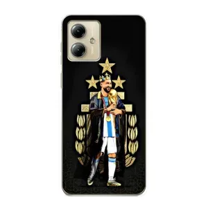 Чохли для Motorola MOTO G14 (Leo чемпіон) (AlphaPrint) (Мессі Король)