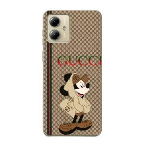 Чехлы ГУЧЧИ для Мото джи 14 (AlphaPrint) (Mickey GUCCI)