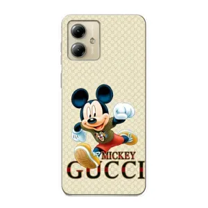 Чехол Disney Mouse Motorola MOTO G14 (PREMIUMPrint) (Mikki Gucci)