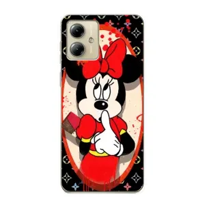 Чехол Disney Mouse Motorola MOTO G14 (PREMIUMPrint) (Минни Маус ЛВ)
