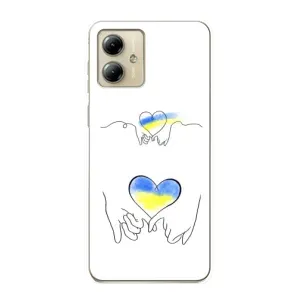 Чохол з принтом «Мир Україні» для Motorola MOTO G14