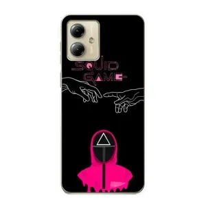 Чехол Гра в кальмара для Motorola MOTO G14 (Минимализм Игра кальмара)