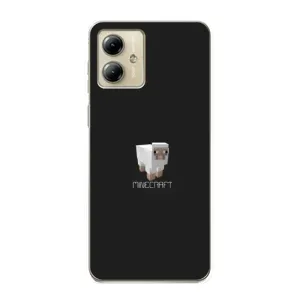 Чохол Майнкрафт на Motorola MOTO G14 (AlphaPrint) Minecraft (Овечка Майнкрафт)