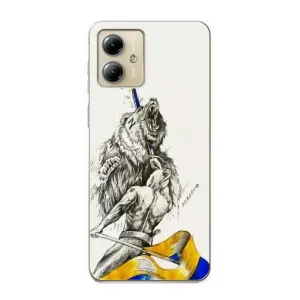 Чохли (Доброго вечора, ми за України) для Моторола MOTO G14 (AlphaPrint) (Перемога)