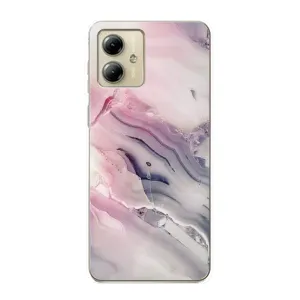 Мраморный чехол на Motorola MOTO G14 (VPrint) (Пурпурный Мрамор)