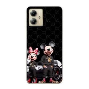Чехол Disney Mouse Motorola MOTO G14 (PREMIUMPrint) (Семья Маусов)