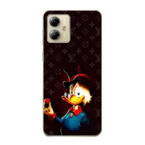 Чехлы для Motorola MOTO G14 - Скрудж МакДак Louis Vuitton (PREMIUMPrint) (Скрудж с бриллиантом)