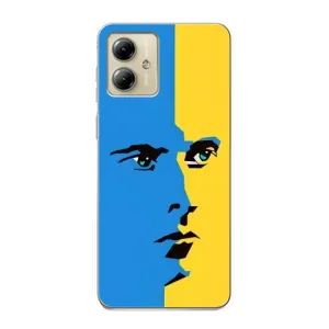 Украинские Чехлы для Motorola MOTO G14 с картинкой УПА (AlphaPrint) (Степан Бандера)