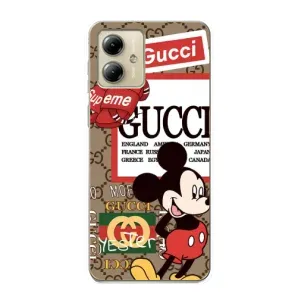 Чехол Disney Mouse Motorola MOTO G14 (PREMIUMPrint) (Стильный Микки)