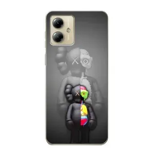 Чохол з принтом «Тіло Bearbrick» для Motorola MOTO G14