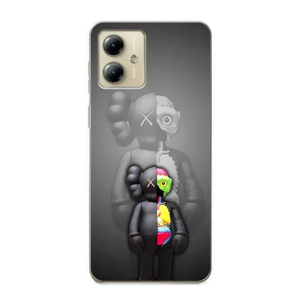 Чохол з принтом «Тіло Bearbrick» для Motorola MOTO G14 Чохол з принтом «Тіло Bearbrick» для Motorola MOTO G14