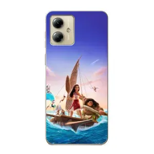 Чехол с мультфильмом Моана Motorola MOTO G14 (Команда Ваяна Мауи)