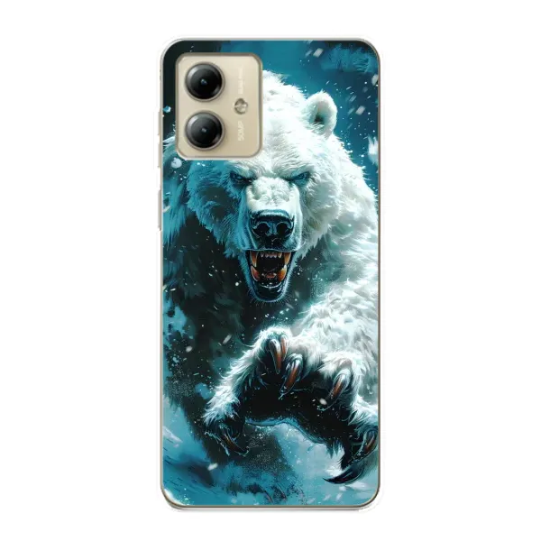 Чохол з принтом «Полярний ведмідь» для Motorola MOTO G14