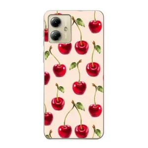 Чохли з фруктами для Motorola MOTO G14 (VPrint) (Черешня)