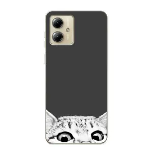 Чохол на Моторола MOTO G14 з Котиками (VPrint) (Виглядає котик)