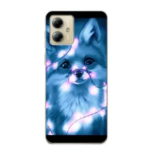 Чохли з картинкою Лисичка для Motorola MOTO G14 (VPrint) (Яскрава лисичка)