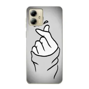 Чехол с принтом «Значок Love» для Motorola MOTO G14
