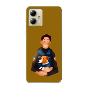 Чехлы с картинкой собаки Патрон для Motorola MOTO G14 (AlphaPrint) (ЗСУ Патрон)