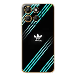 Чохли Адидас для Motorola Moto G15 Power (AlphaPrint) (Адідас з полосами)