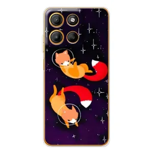 Чохли з картинкою Лисичка для Motorola Moto G15 Power (VPrint) (Лисички космонавти)