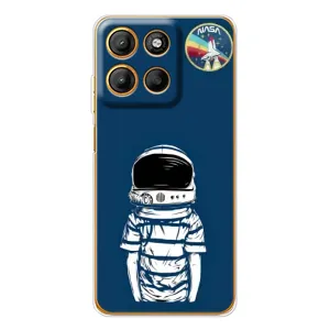 Чохол NASA для Motorola Moto G15 Power (AlphaPrint) (Хлопчик в шоломі)