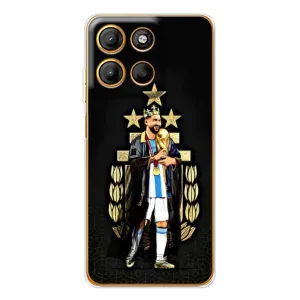 Чохли для Motorola Moto G15 Power (Leo чемпіон) (AlphaPrint) (Мессі Король)