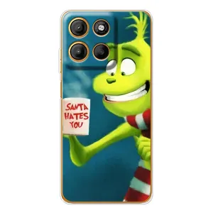 Різдвяні Чохли для Motorola Moto G15 Power (VPrint) (Зелений Грінч)