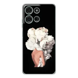 Чехлы (ART) Цветы на Motorola Moto G15 (VPrint) (Білі квіти)