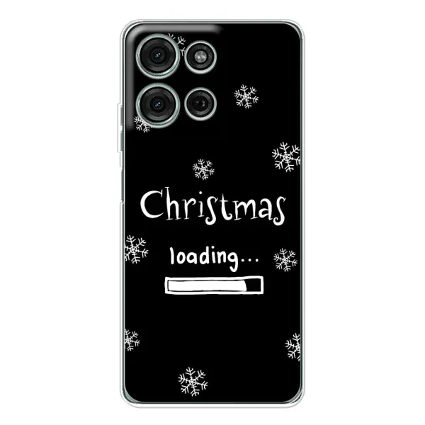 Чохол з принтом «Christmas loading» для Motorola Moto G15