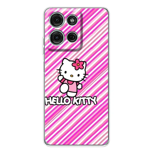Чохол з принтом «Hello Kytty» для Motorola Moto G15
