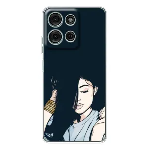 Чохол з друком для Motorola Moto G15 - (Мода) (AlphaPrint) (Гарна дівчина)