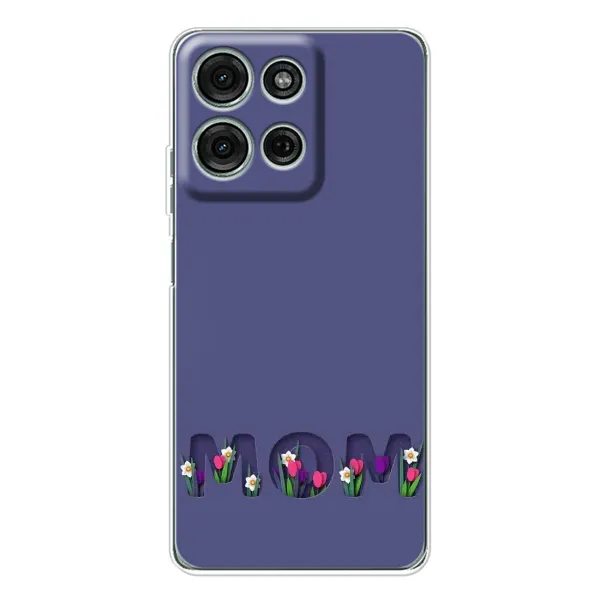 Чохол з принтом «Мама в квітах» для Motorola Moto G15